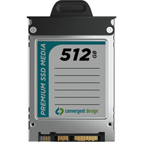 Convergent Design 512GB SSD media hire from RENTaCAM Sydney